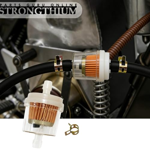 Strongthium 6PCS 1/4 6mm-7mm Gas Inline Fuel Filter with Magnet