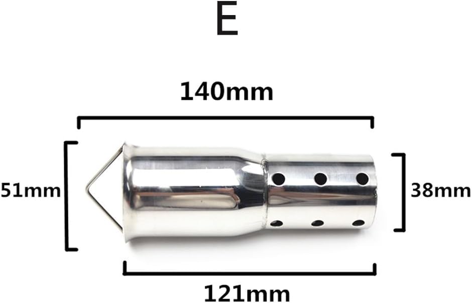 2PCS Exhaust Baffle Silencer DB Killer Muffler Fit for 2 inch Exhaust Pipe - size: 2-Pack Style F