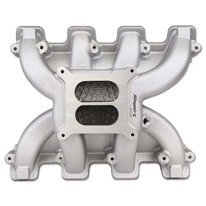 300-129 rectangular port LS Carb Intake Manifold for LS3 V8 Silver - size: LS3 LS92