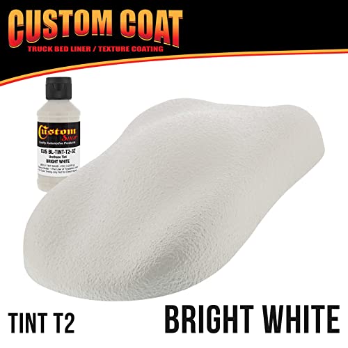 Custom Coat Bright White Urethane Spray-On Truck Bed Liner Kit, 2 Gallons