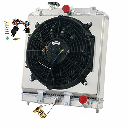 3 Row Radiator Shroud Fan For Honda Civic DEL SOL Integra 1992-00 - size: 3 Row Radiator/w Cap+Shroud Fan+Relay Kit(MT)
