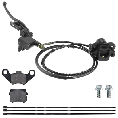 PRO BAT Front Hydraulic Brake Kit with Extra Brake Pads Hand Brake Master - color: Black