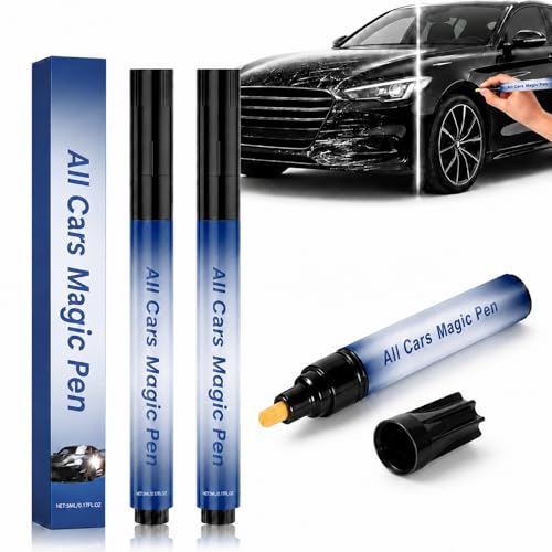 2026 New Magic Car Scratch Remover Pen, For Any Car Color Scratch Remover Pen,For Deep & Light Scratches, Chips & Scuffs, Long-Lasting Weather-Resistant Scratch Repair Tool for Most Vehicles.