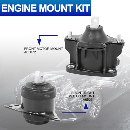 2PCS Engine Motor Mount Set for 2013-2017 Accord L4 2.4L - size: 2013-2017 Honda Accord L4 2.4L Set of 2