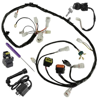 Powersports Replacement Parts for Wiring Harness Switch Key Coil Starter Relay for Suzuki QuadSport LT-Z400 05-08 Mod-C33C-19344
