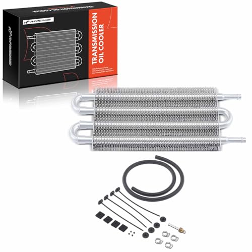 A-Premium Transmission Oil Cooler, Universal Aluminium 4 Pass Tube and Fin