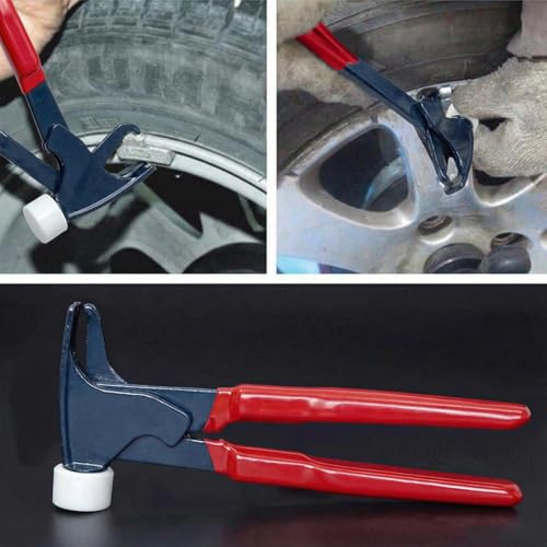 CKAuto Wheel Balancing Weight Pliers/Hammer for Clip-On Weights - size: upgraded