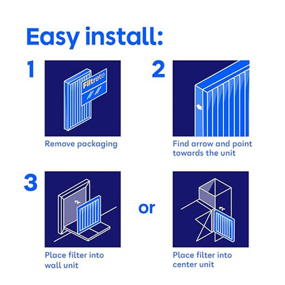 Filtrete 10x20x1 AC Furnace Air Filter, MERV 11, MPR 1000, Micro Allergen Defense, 3-Month Pleated 1-Inch Electrostatic Air Cleaning Filter, 4 Pack (Actual Size 9.81x19.81x0.81 in) - size: 10x20x1