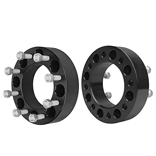 IRONTEK Wheel Spacers 8x170mm Compatible 2003-2025 for Ford F250 Super Duty/2005-2025 F350 Super Duty/1999-2004 F350 Super Duty 50mm 8x170mm 2" 125mm Hub Bore, 14x1.5 Studs Hub Spacers 8 Lugs - color: 8x6.63 inch-2PCS