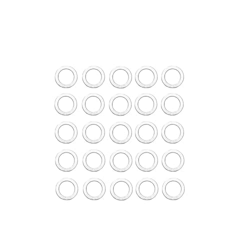 25pcs Transmission Fluid & 25pcs Rear Differential Oil Drain Plug Crush Washer Gasket Seal 18mm & 20mm Compatible with Honda Acura Civic Accord Odyssey CRV Pilot Replace 94109-2000 90471-PX4-000