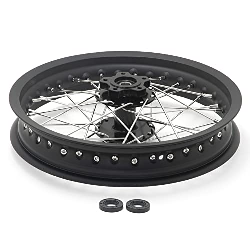 TOFR CNC 14x2.15 Rear Wheel Rim for Talaria Sting R MX3/R MX4/XXX/X3 Pro - color: Black, size: 14" Rear
