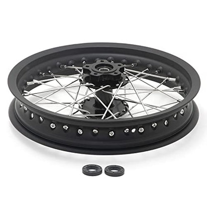 TOFR CNC 14x2.15 Rear Wheel Rim for Talaria Sting R MX3/R MX4/XXX/X3 Pro - color: Black, size: 14" Rear