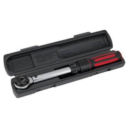 Performance Tool M197 3/8-Inch Drive Torque Wrench 250 inch/lb. - Dual Scale, Audible Click, Precision Ratchet - style: 3/8" Dr. Click Style (30-250 in/lbs)