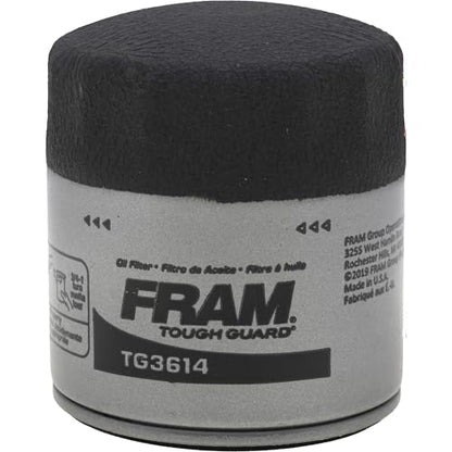 FRAM TG+ Replacement Oil Filter TG3614P, Designed for Interval Full-Flow Changes Lasting Up to 15K Miles for Select Vehicle Model Years - style: Tough Guard