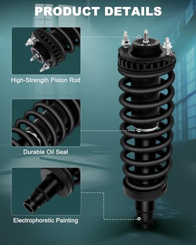 AUTOMUTO Front Complete Struts Spring Assembly for Chevy Trailblazer 02-09