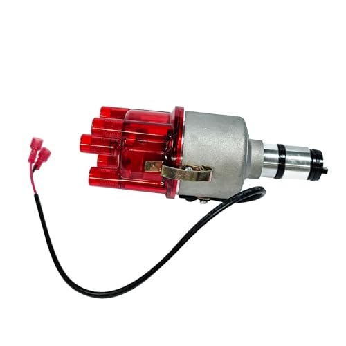 009 Chrome Centrifugal Distributor Fits for VW Bug Buggy Ghia Bus, Replaces 9230081094 - Electronic Ignition Replacement Part - color: 4# Red 009 0231178009EL