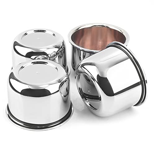 4Pcs 3.25" OD 2.32" H Push Through Trailer Wheel Center Cap for Rim - color: Chrome, size: 3.25" Hub 2.32"H