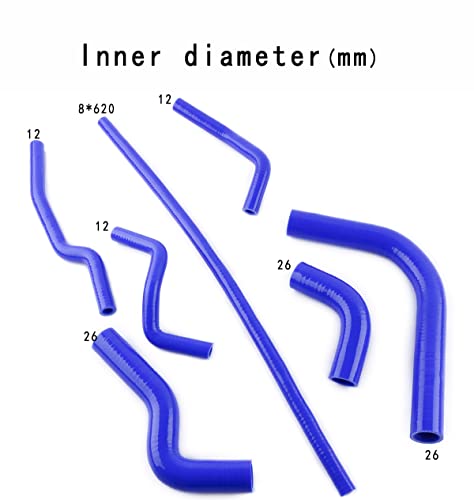 3-Ply Silicone Radiator Hose Kit For Suzu ki SAMURAI 1986-1995 Blue - color: Blue