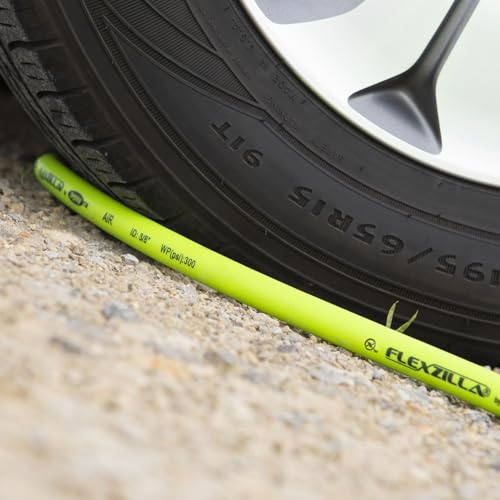 Flexzilla Air Compressor Hose, 1/4 in. x 25 ft., 1/4 in. MNPT Fittings, No-Kink, All Weather, Lightweight, Premium Hybrid Polymer, 300 PSI, ZillaGreen (Pack of 10) - size: 25ft (Pack of 10), style: 1/4"