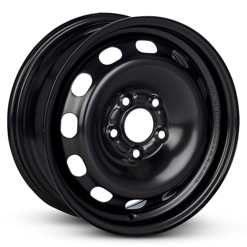For 2006-2009 Mazda 3 15 Inch Painted Black Rim - OE Direct Replacement - Road Ready Car Wheel
