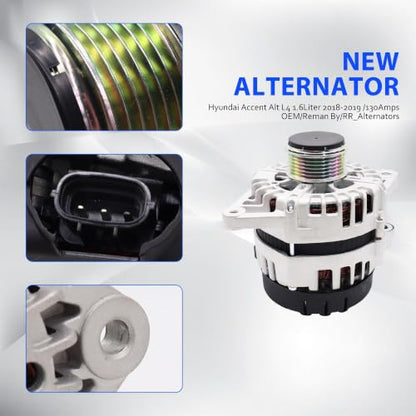 21096 Alternator Replace# 2626125 Compatible with Kia Soul 2017-2019 - size: 21096