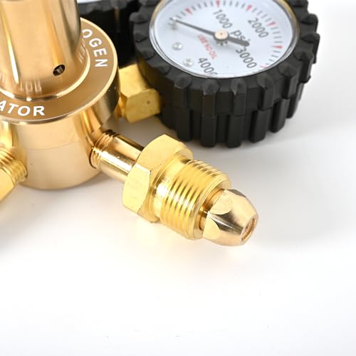 4000Psi Nitrogen Regulator Kit,Nitrogen Shock Fill Tool with No-Loss Schrader Chuck & Gauge Compatible with Kawasaki,Dirt Bike, ATV, UTV,Moto,Yamaha