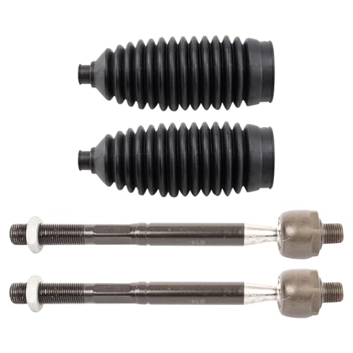 TRQ Front Steering Kit Steering Rack & Pinion Bellow Tie Rod - style: PSA27936