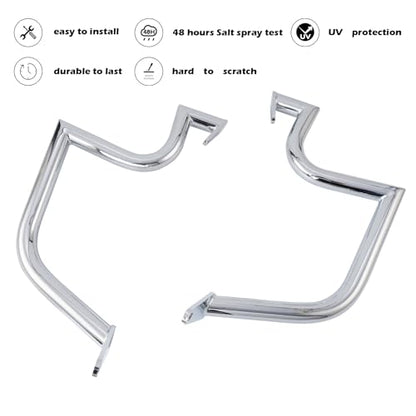 Kinglemc Crash Bar Engine Guard for Kawasaki Vulcan(Chrome) - color: Chrome, size: VN1600A VN1600E