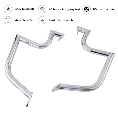 Kinglemc Crash Bar Engine Guard for Kawasaki Vulcan(Chrome) - color: Chrome, size: VN1600A VN1600E