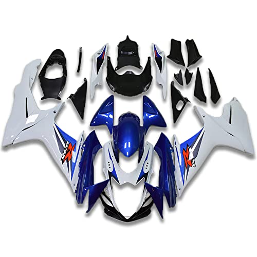 YTL Blue white Full Fairing Fit for Suzuki 2011-2026 GSXR 600/750 - color: 019 Blue white