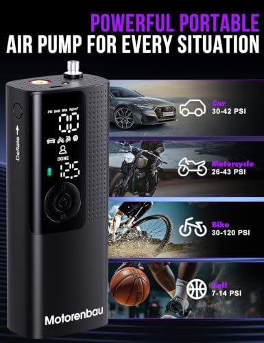 Tire Inflator Portable Air Compressor, 3X Faster Inflation