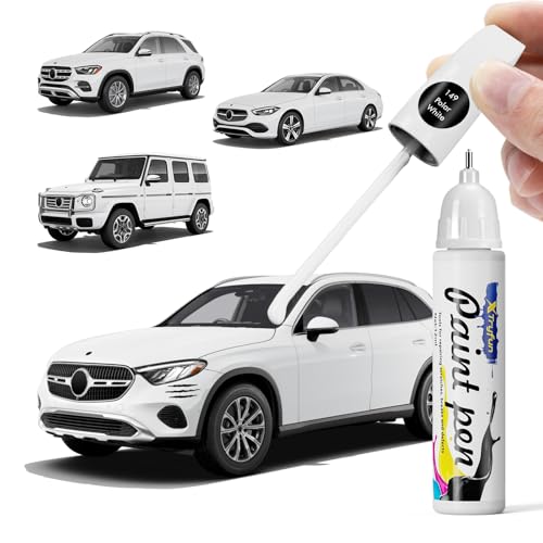149 Polar White Touch Up Paint Compatible with Mercedes Benz - color: Polar White 149