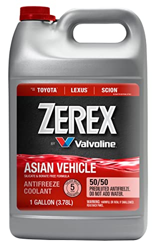 Zerex Asian Vehicle Red Silicate and Borate Free 50/50 Prediluted Ready-to-Use Antifreeze/Coolant 1 GA - size: 1 Gallon