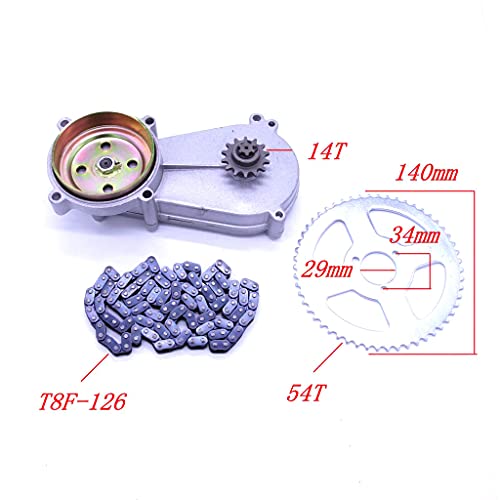 Motorcycle Chaine Sprocket Kit T8F 14T Tooth Double Fit for 47 49cc Teeth
