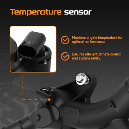 BRTEC 902-846 Engine Coolant Water Outlet Thermostat Housing Assembly - color: 902-846