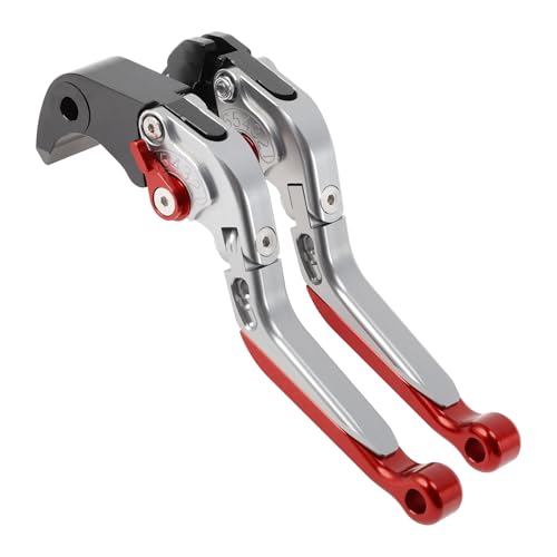 Short/Long Brake Clutch Lever for Suzuki GSXR600 2006-25 Titanium - color: Titanium Handle Red End