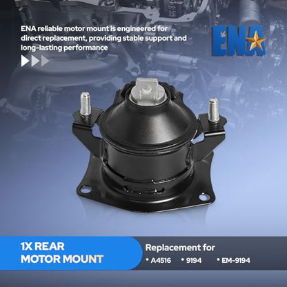 ENA Engine Motor and Trans Mount Set of 6 Compatible with Honda 2003 2004 2005 2006 2007 Accord 2.4L Automatic Trans Replacement for A4526HY A4517 A4516 A4510 A4509 A4542