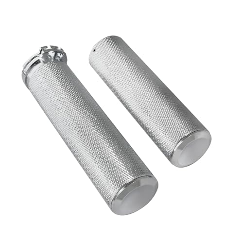 1 Inch Cable Throttle Handlebar Grips Motorcycle Hand Grips - color: #2 Chrome
