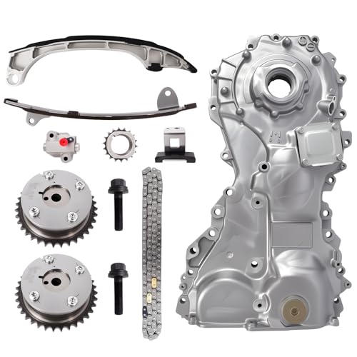 Timing Chain Kit with Oil Pump for 2009-2013 Toyota Camry, RAV4, Sienna, Highlander, Venza, for Scion tC - Fits for 2.5L 2.7L L4 DOHC Engine Timing Replacement Parts, OE Standard Timing Parts Set - color: 09-13 Toyota 2.5