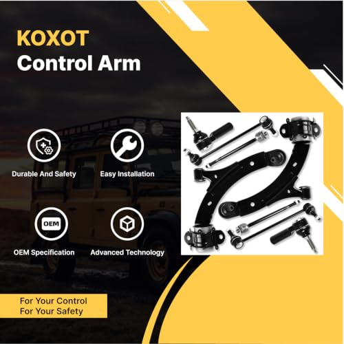 8pc Front Lower Control Arm Ball Joint Stabilizer Sway Bar Links Assembly Outer Inner Tie Rod Compatible with Ford Mustang 2011 2012 2013 2014#OE K622155 K622156 EV800801 ES80805 K80899 - size: 8PC-11-14 Mustang&14 Mustang GT