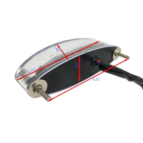 Universal 12V 28LEDs Motorcycle Brake Warning Tail Light - color: Clear