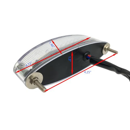 Universal 12V 28LEDs Motorcycle Brake Warning Tail Light - color: Clear