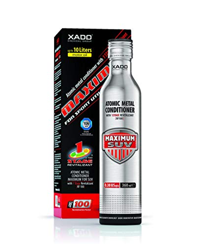 XADO Engine Oil additive - Protection for Engines - additive for wear Protection & rebuilding of Worn Metal Surfaces - Metal Conditioner w. Revitalizant 1Stage Maximum SUV (up to 10qt of Oil Capacity) - size: up to 10qt of oil capacity