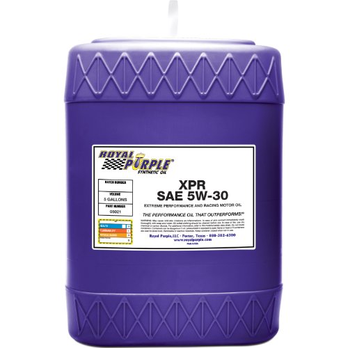 Royal Purple 05021 XPR 5W-30 Extreme Performance Synthetic Racing Motor Oil - 5 Gallon - size: 5 Gallon