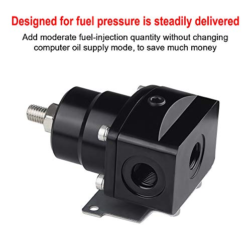 EFI Fuel Pressure Regulator Kit with 100 Psi Pressure Gauge AN6-6AN