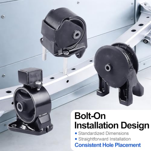 3PCS Engine Motor Mount Set Compatible with Santa Fe Sorento - size: Santa Fe 2010-2012 2.4L 3.5L