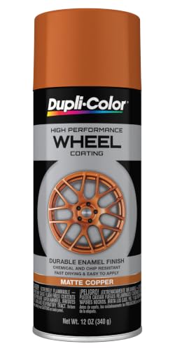 Dupli-Color Wheel Paint, Matte, Copper, 12 oz - color: Copper, size: 12 Ounce (Pack of 1)