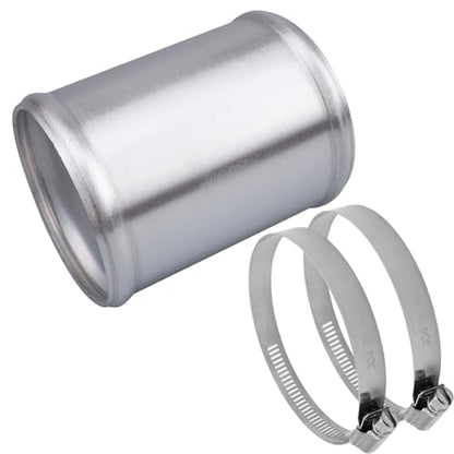 AC PERFORMANCE OD 3" Aluminum Tube Hose Joiner with Clamps - size: 3" (76mm)