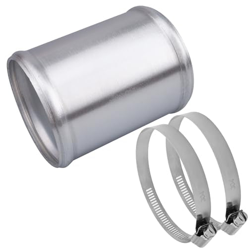 AC PERFORMANCE OD 3" Aluminum Tube Hose Joiner with Clamps - size: 3" (76mm)