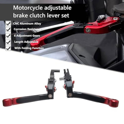 Brake Clutch Levers Replacement for Enfield Himalayan 410 411 - color: Red